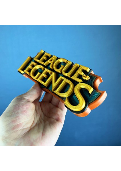 League Of Legends Yazı Logo Figür - Premium Koleksiyon Parçası fırsatları