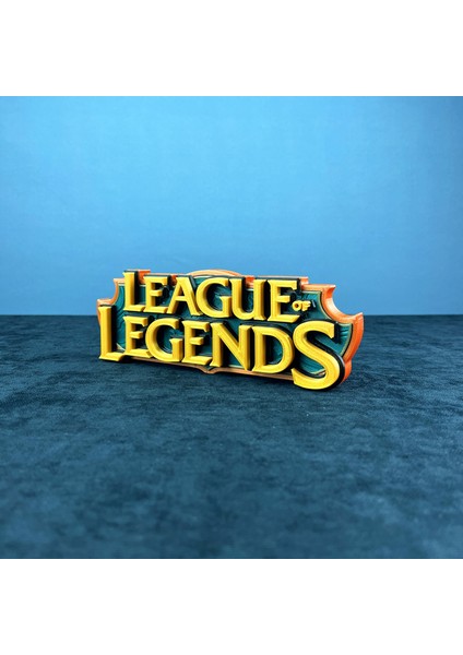 League Of Legends Yazı Logo Figür - Premium Koleksiyon Parçası