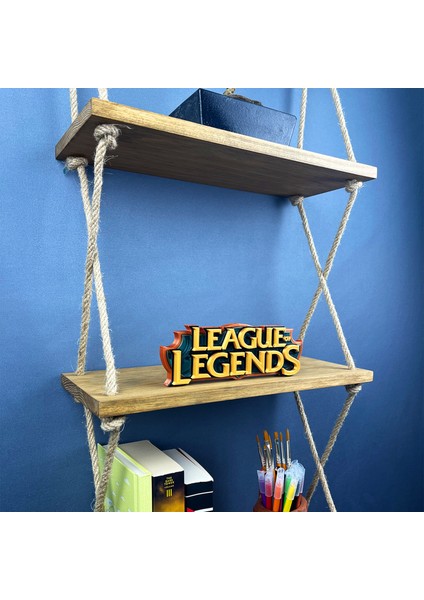 League Of Legends Yazı Logo Figür - Premium Koleksiyon Parçası