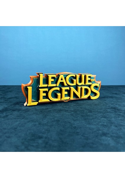 League Of Legends Yazı Logo Figür - Premium Koleksiyon Parçası