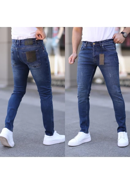 Redcode Jeans Erkek Likralı Tırnaklı Kot Pantolon-Jean