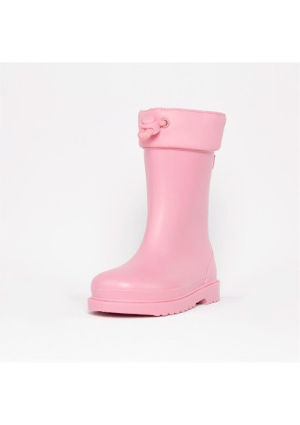 Chufo Cuello Borreguillo Çocuk Kürklü Rosa Pembe Yağmur Çizmesi W10101-010 V3