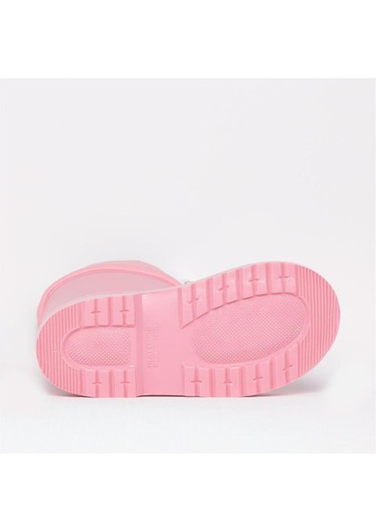 Chufo Cuello Borreguillo Çocuk Kürklü Rosa Pembe Yağmur Çizmesi W10101-010 V3