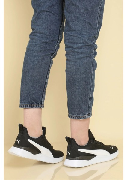 Anzarun Lite Unisex Siyah Yürüyüş Spor Ayakkabı 371128-02 372004-01 V4