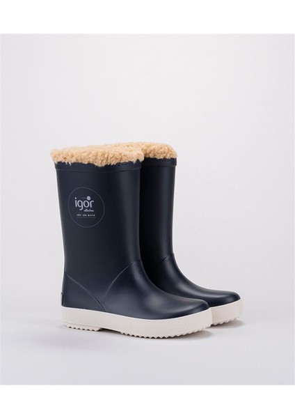 Splash Nautico Çocuk Kürklü Lacivert Yağmur Çizmesi W10207-003 V5 fiyatları