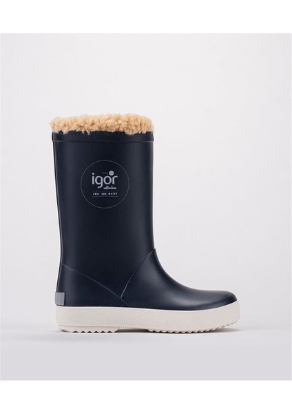 Splash Nautico Çocuk Kürklü Lacivert Yağmur Çizmesi W10207-003 V5 modelleri