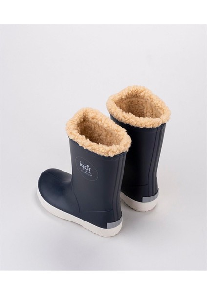 Splash Nautico Çocuk Kürklü Lacivert Yağmur Çizmesi W10207-003 V5 fırsatları