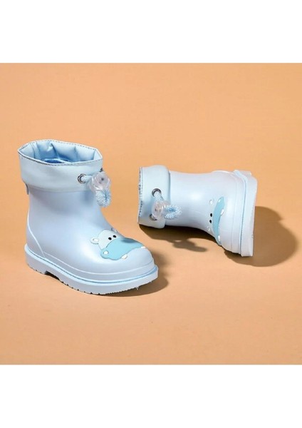 Bimbi Hipo Figürlü Çocuk Celeste Mavi Yağmur Çizmesi W10214-006 V1