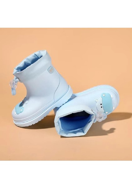 Bimbi Hipo Figürlü Çocuk Celeste Mavi Yağmur Çizmesi W10214-006 V1