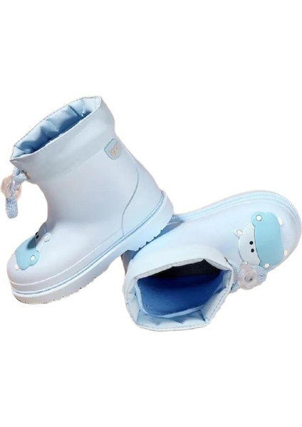 Bimbi Hipo Figürlü Çocuk Celeste Mavi Yağmur Çizmesi W10214-006 V1