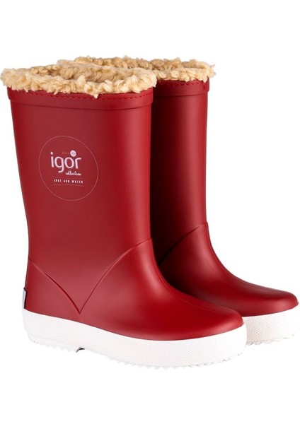 Splash Nautico Çocuk Kürklü Kırmızı Yağmur Çizmesi W10207-005 V5 fiyatları