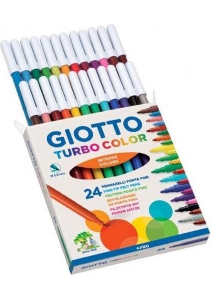 Turbo Color 24 Renk Kutu Keçeli Kalem