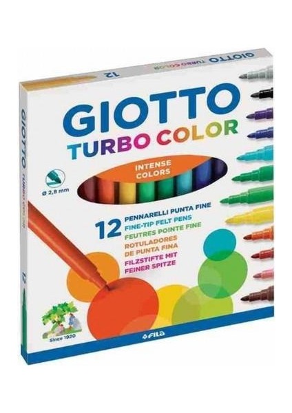 Turbo Color 12'li Keçeli Kalem 416000