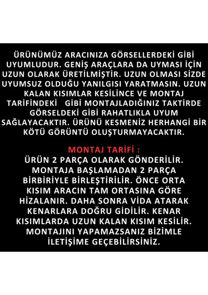 Ford Courier 2014-2023 Uyumlu Üniversal Astra H Lip Esnek Ön Lip 2 Parça Tampon Altı Dil Karlık Ön Ek
