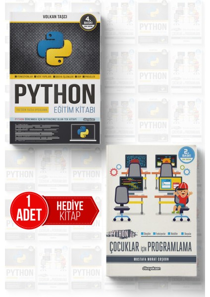 Python Eğitim Kitabı (2'li Set HEDİYELİ)