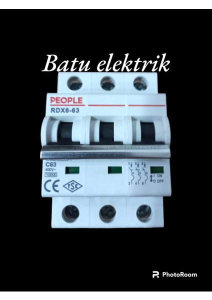 3X63 10KA K Otomat Tse ve Ce Belgeli