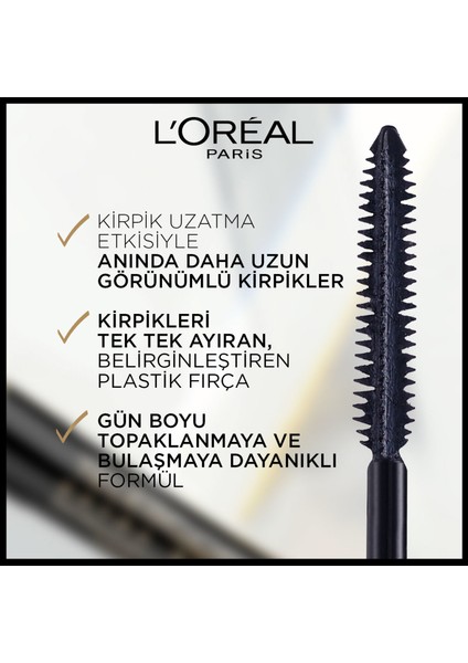 L'Oréal Paris Telescopic Carbon Black Maskara - Siyah