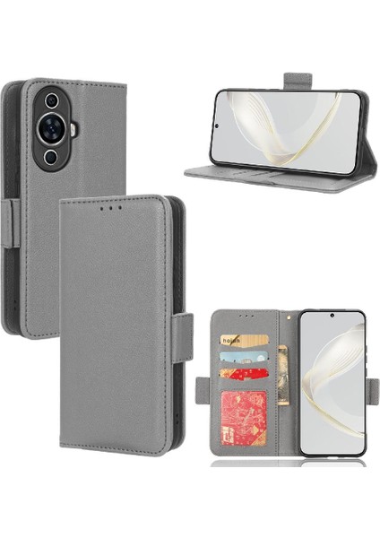 Huawei Nova 11 Için Kılıf Yan Toka Manyetik Cüzdan Kart Yuvaları Tutucu Pu (Yurt Dışından)