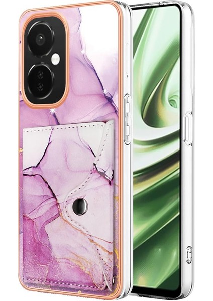 Oneplus Nord N30 Mermer Yumuşak Tpu Tampon Ince Cüzdan Kart Yuvaları Için Kılıf (Yurt Dışından)