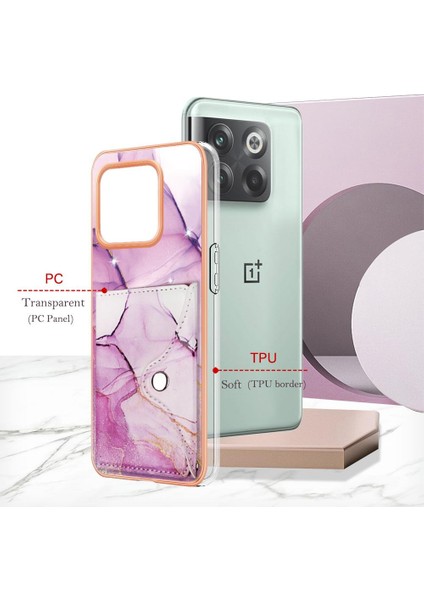 Oneplus 10T 5g Kart Yuvaları Için Kılıf Ince Cüzdan Yumuşak Tpu Tampon Mermer (Yurt Dışından) fiyatları