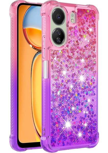 Xiaomi Redmi Için Kılıf Clear 4g Akan Sparkle Hareketli Kapak Temizle Tampon (Yurt Dışından)