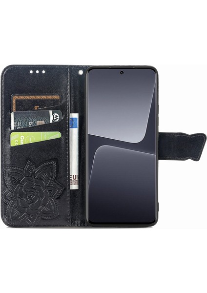 Xiaomi 13 Pro Kelebek Kanatları Narin Çiçekler Flip Darbeye Dayanıklı Deri Telefon Kılıfı ile Uyumlu (Yurt Dışından) fırsatları