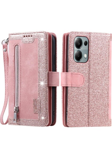 Xiaomi Redmi Not 13 Için Flip Case 4g Kordon Pu Deri Cüzdan Kickstand (Yurt Dışından)