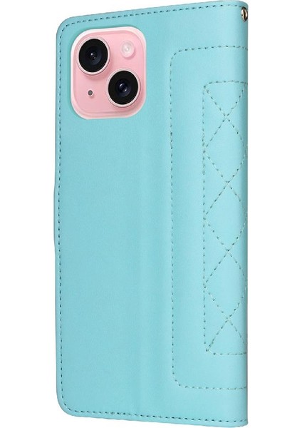 Iphone 15 Için Flip Case Deri Kılıf Cüzdan Darbeye Basit Iş (Yurt Dışından) fırsatları