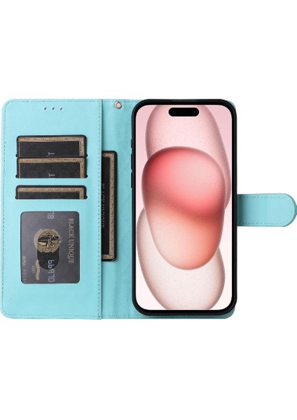 Iphone 15 Için Flip Case Deri Kılıf Cüzdan Darbeye Basit Iş (Yurt Dışından) indirimleri