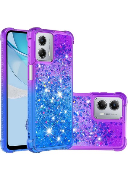 Motorola Moto G 5g Için Kılıf 2023 Sıvı Glitter Komik Bling Parlak Kristal (Yurt Dışından)