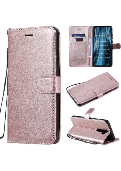 Xiaomi Redmi Not 8 Pro Için Flip Case Klasik Düz Renk Iş Cüzdan (Yurt Dışından)