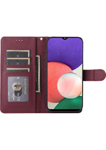 Samsung Galaxy A22 5g Için Flip Case Darbeye Basit Iş Cüzdan (Yurt Dışından) fırsatları