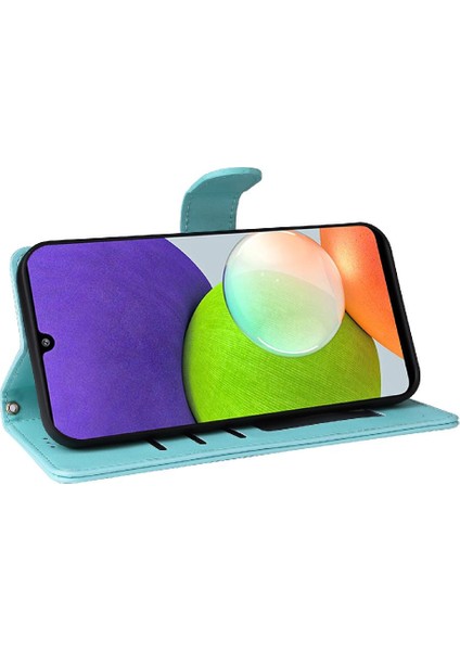 BDT Boutique Samsung Galaxy A22 4g Için Flip Case Basit Iş Kapak Deri (Yurt Dışından)