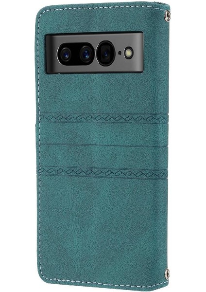 Google Piksel 7 Pro Için Flip Case Pu Deri Cüzdan Kılıf Darbeye (Yurt Dışından)