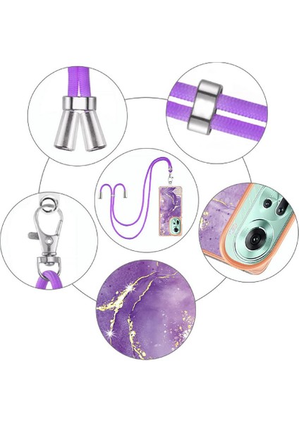 Oppo Oppo 11 5g Için Kılıf Anti-Scratch Yumuşak Tampon Crossbody Kordon Askısı (Yurt Dışından) modelleri