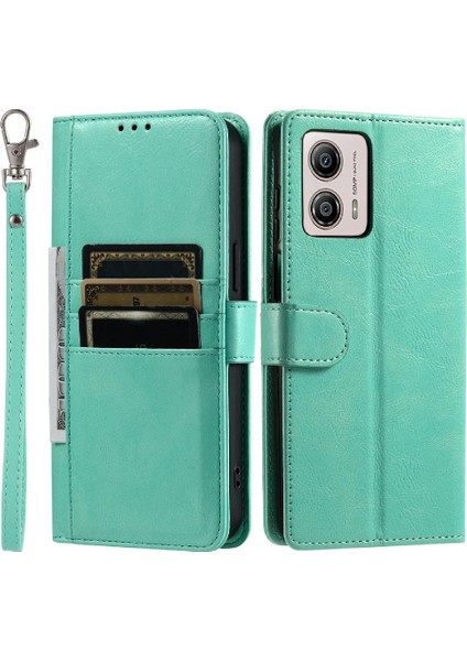 Motorola Moto G54 5g Kickstand Pu Deri 6 Kart Yuvaları Için Flip Case (Yurt Dışından)