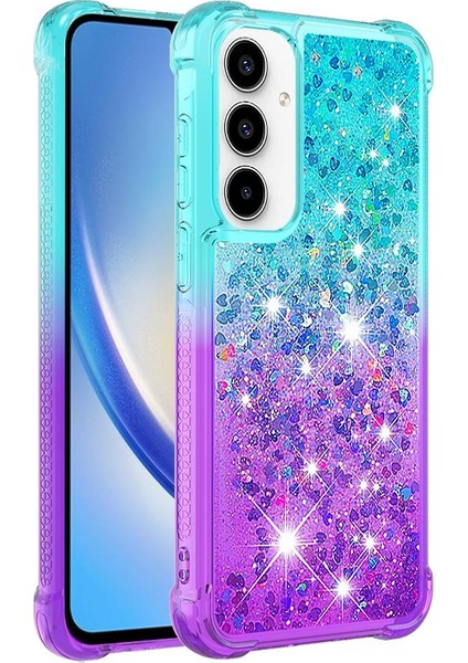 Samsung Galaxy Case 5g Için Komik Bling Parlak Kristal Sıvı Glitter (Yurt Dışından)