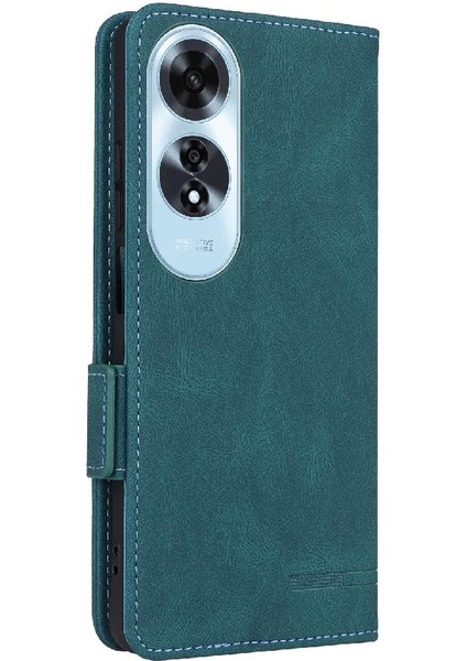 Oppo A60 4g Manyetik Karbon Fiber Deri Için Kılıf Folio Flip Case Tam (Yurt Dışından) modelleri