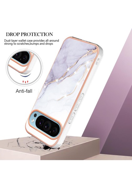 Google Piksel 9 5g Yumuşak Tampon Koruma Için Kılıf Mermer Desen Ince Tpu (Yurt Dışından) fiyatları