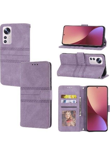 Xiaomi 12 Lite Için Flip Case Kickstand Cüzdan Kılıf Darbeye Koruyucu (Yurt Dışından)