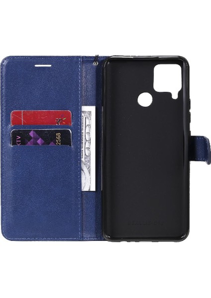 Kart Yuvası Klasik ile Realme C15 Iş Cüzdan Telefon Kılıfı Için Flip Case (Yurt Dışından) indirimleri