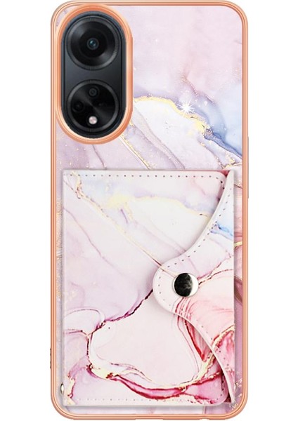 Oppo A98 Kart Yuvaları Için Kılıf Yumuşak Tpu Tampon Mermer Ince Cüzdan (Yurt Dışından) indirimleri
