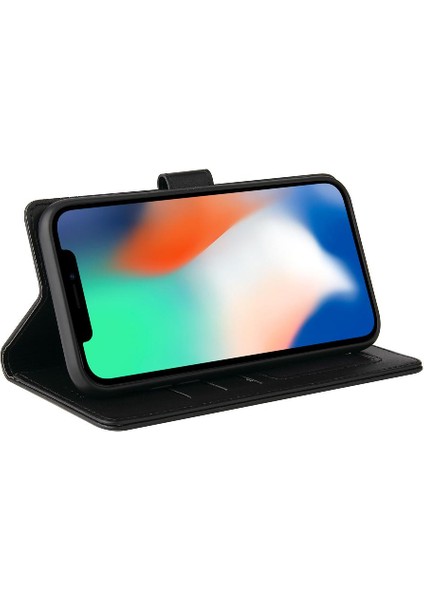 Iphone x Üç Kart Yuvaları Premium Deri Kickstand Için Flip Case (Yurt Dışından) indirimleri
