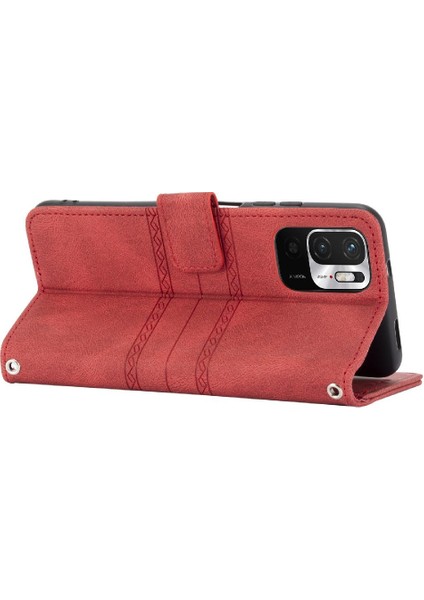 Xiaomi Redmi Not 11 Için Flip Case 4g Manyetik Kapatma Kickstand Pu Kılıf (Yurt Dışından)
