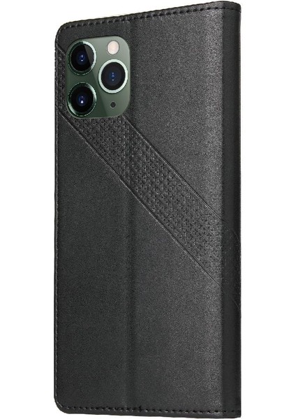 Iphone 11 Pro Max Premium Deri Üç Kart Yuvaları Için Flip Case (Yurt Dışından)