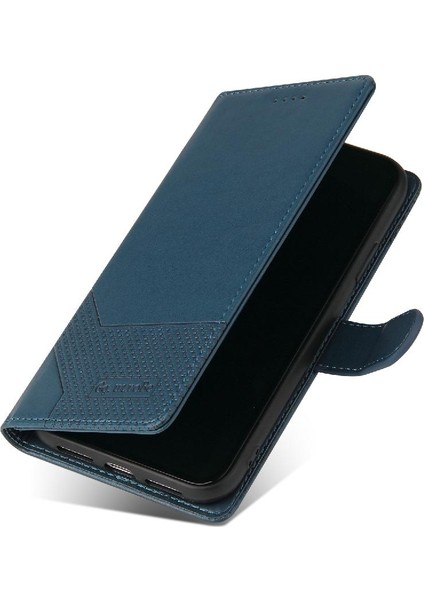 Iphone 12 Için Flip Case Kickstand Üç Kart Yuvaları Premium Deri (Yurt Dışından)