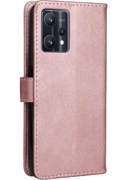 Realme 9 Pro Klasik Düz Renk Için Flip Case ile Yüksek Kaliteli Deri (Yurt Dışından)