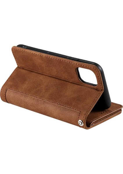 Iphone 15 Için Flip Case Pro Max 9 Kart Yuvaları Pu Deri Kickstand Cüzdan (Yurt Dışından)