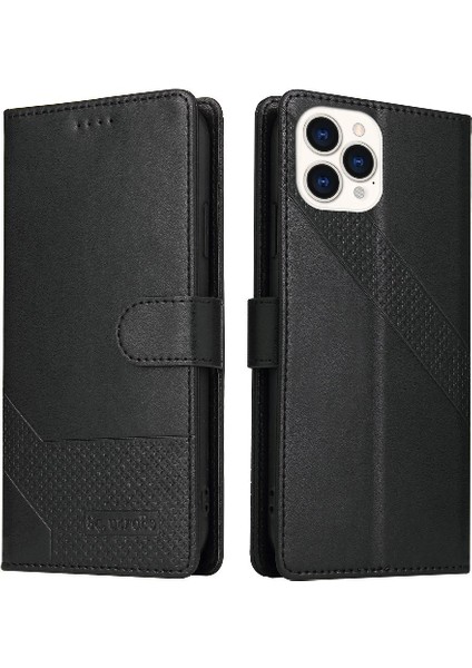 Iphone 13 Için Flip Case Pro Max Iki Kart Yuvaları Kickstand Premium Deri (Yurt Dışından)