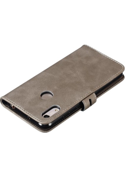 Cüzdan Kılıf Için Huawei Y6 2019 Kabartmalı Kart Tutucu Kickstand Tüm Yuvarlak (Yurt Dışından) fırsatları